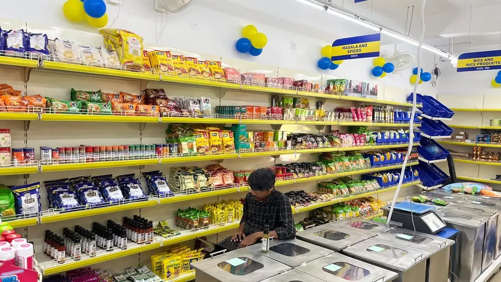 Inside a BringBasket neighborhood store