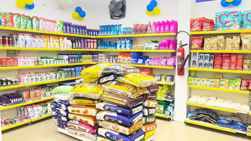 Rice, detergents and household essentials